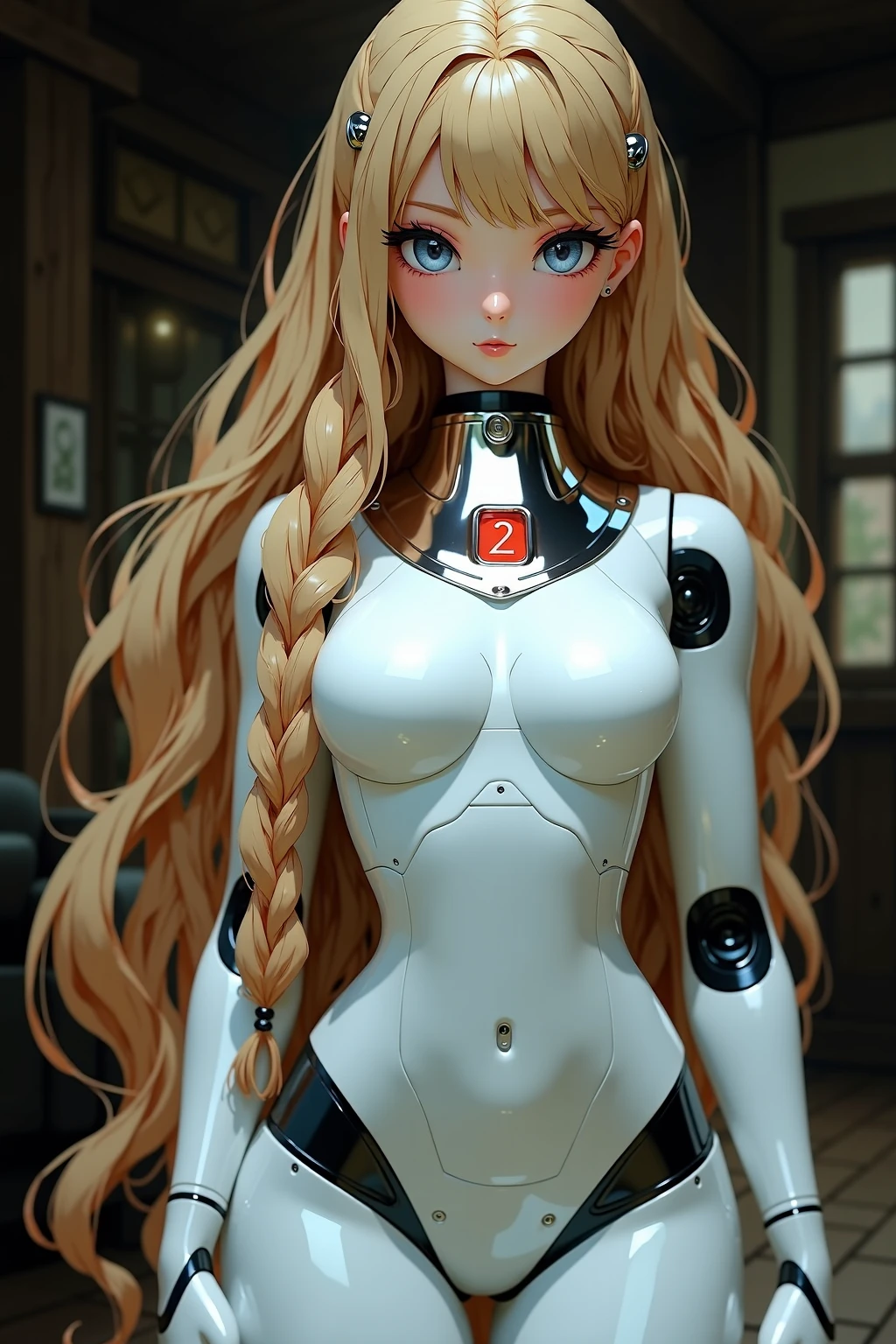 Close-up of a woman wearing a corset and a group of people, edwards poster art, gold and copper armor, Mecha, seventies, Face like ester exposed, 1 9 7 0 s women are alive, Keyframe, Doll Punk, There is a gold belt around the chest, Barbarella, Metal, Mechaanical, Mechaanical superstructure  