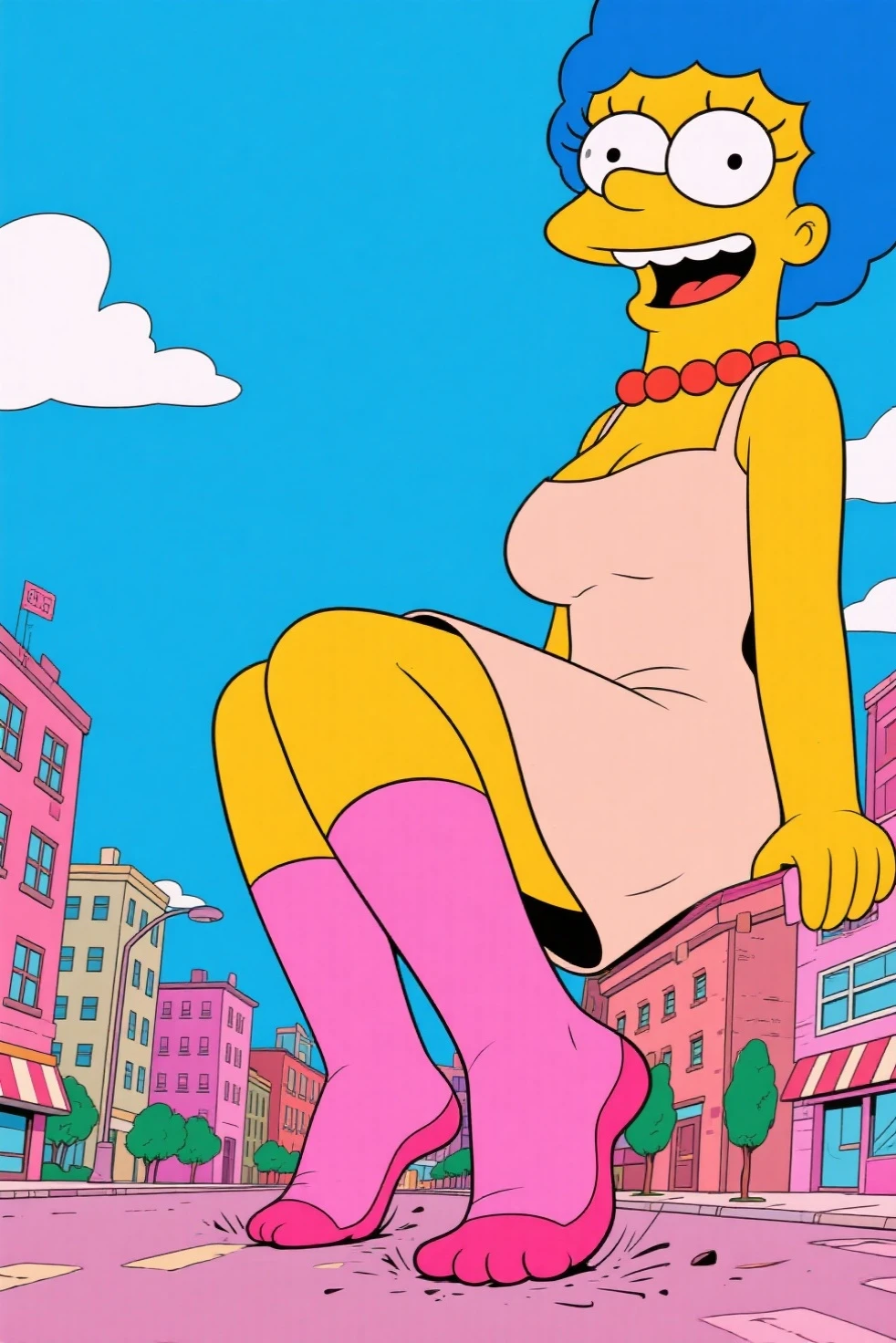 ((anthro pony pinkie pie)), score_9, score_8_up, dream prompt:score_9, female beautiful, detailed cute face, blushing, pink bikini, topless, exposed breasts and nipples, huge breasts, beach, sitting, beach chair, sunbathing, hyper areola, detailed breasts and nipples, detailed areola, hyper realistic, hyperrealistic, huge nipples, huge nipples, huge areola, hyper nipples, hyperrealistic tits, hyper realistic tits, hyperealistic areola, hyper realistic areola, hyper tits, realistic tits, realistic areola