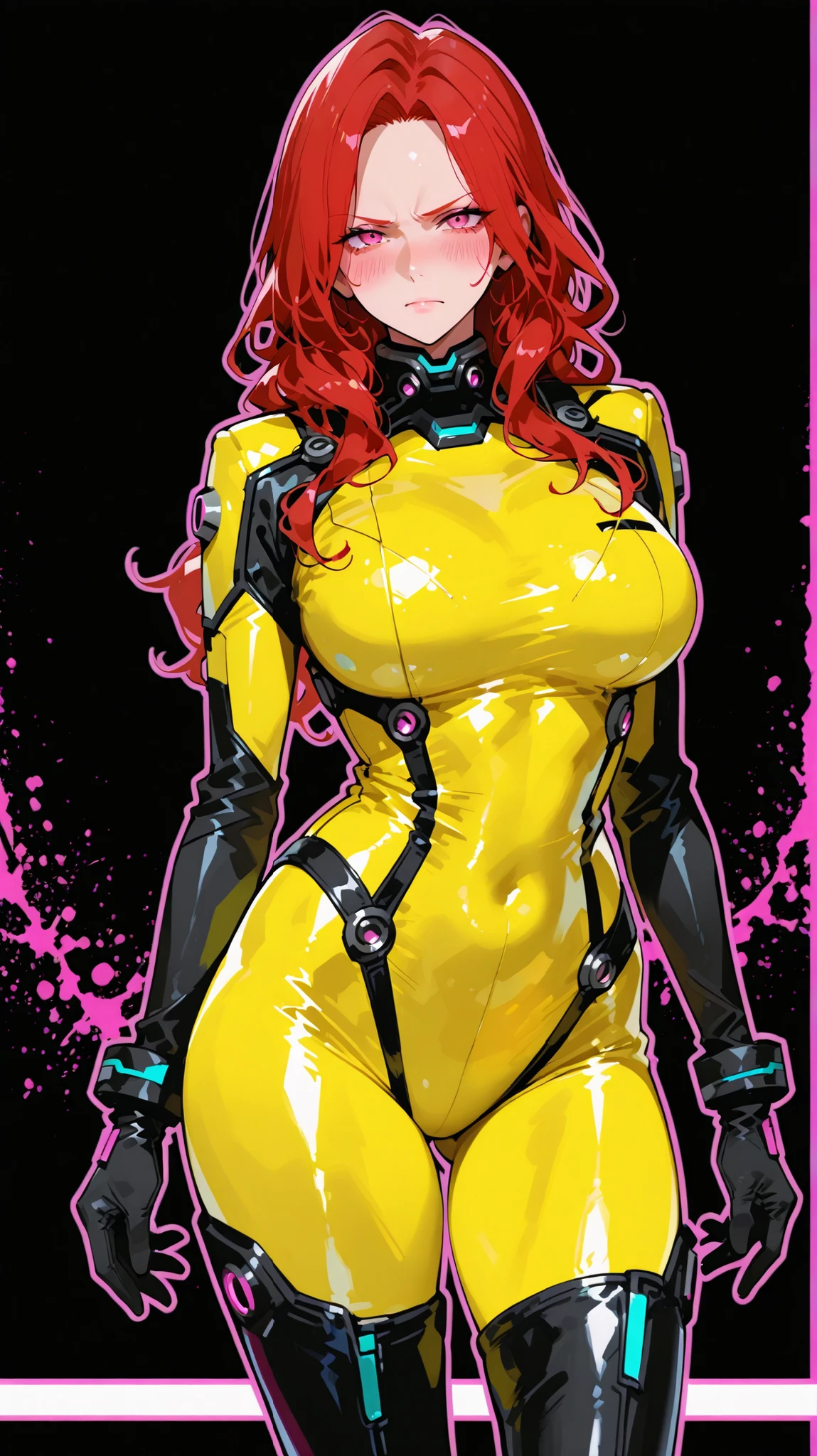 (masterpiece, top quality), (medium),official art, beautiful and aesthetic:1.2),(feldt:1.3), (fractal art:1.3), gundam00, pink hair, ((yellow bodysuit)), from side, (slendered abs:1.2), looking at viewer,(((starry sky))), stars in the background,((black gloves)),((gigantic breasts:1.5)), (drill hair),((ultra detail eyes:1.5)),((extremely detailed CG unity 8k wallpaper,masterpiece, best quality)), ((ultra-detailed:1.5)),(best illumination, best shadow, an extremely delicate and beautiful),(extremely detailed CG unity 8k wallpaper,masterpiece, best quality, ultra-detailed),(best illumination, best shadow, an extremely delicate and beautiful),(masterpiece), digital art, otherworldly, a burst of color, explosive energy, chaotic beauty, (hair flowing:1.2, hair glowing), (background: broken, shattered, fractured), (light: flickering, pulsating, radiating).