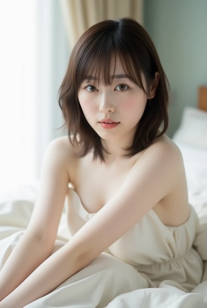1 female, close up of face, Medium chest, light brown hair, dull bangs, hair behind the ear, shoulder hair, long hair, slender body shape, Extra-fine face, thin face, delicate lips, beautiful eyes, light blush, eyes are light brown, perfect shiny skin, perfect skin, Shining sweat,take a look here, ultra thin hands, extra thin fingers, Optimal ratio of 4 fingers and 1 thumb, (realistic:1.3), finger extension, see-through white blouse, The rotor is inside the vagina, ecstasy face, climax expression, View viewer, ((I can not stand it:1.5)), fujifilm, f/1.2, 8K, table top, nffsw, Super detailed, high quality, 最high quality, High resolution,
((nude:1.2)) crouching sitting legs spread sweat wet hairy pussy peeing water from pussy. Close up.panty shot ((no panty)) super hot japanese pornstar model having sex