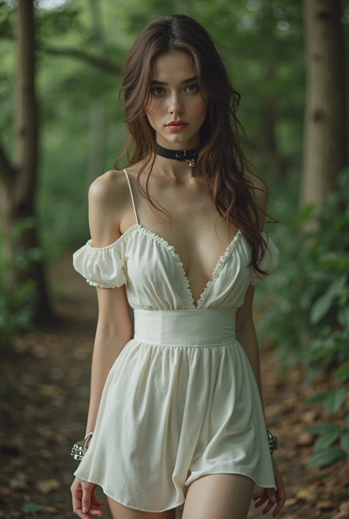 Analog photograph, tv_Benedita_Balaya_MXAIV2, elegant, casual, walking through a dreamlike mystical forest at night, wearing a flowing white dress, cinematic shot, (((Ultra-HD-details, Ultra-HD-detailed, Ultra-HD-realistic, Ultra-HD-photo-same-realistic-quality-details))), 8k uhd, dslr, soft lighting, high quality, film grain, Fujifilm XT3
