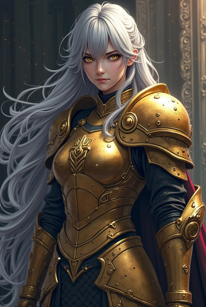 (masterpiece, top quality, best quality, official art, beautiful and aesthetic:1.2), (1girl), (warrior queen armor, fur-lined cape, jeweled crown:1.2),serious