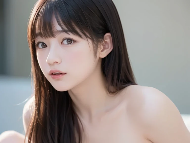 highest quality, Face Focus, Soft Light, Ultra-high resolution, (Realistic:1.4), RAW Photos,
1 Japanese girl, alone, cute, (pupil, Light in your eyes), Beautiful face in every detail, (),(High resolution detail of human skin texture),
(Long Hair)、Rake up your hair with both hands、Raise your hands、Put your hands behind your head、
indoor,
topless,From below、
(Portraiture)