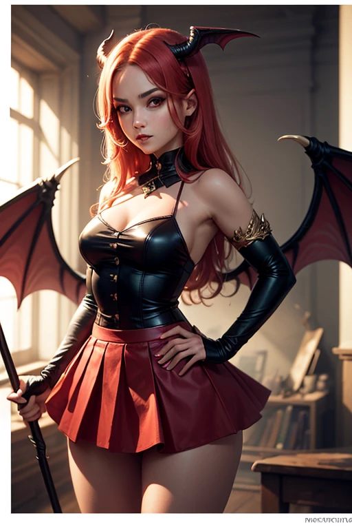 ((Intricate details)),Dark Fantasy (/style/), The atmosphere is gloomy, (Beautiful succubus girl, short hair, Large Breasts), (Sexy black lace suit), (hungry expression) , Soft colors, Clear focus, Movie, (Walking posture, Dynamic poses), Hot Topics on ArtStation, (Ed Blinky (Ed Blinky) Gorgeous oil painting, Artie Guerlain, author:Jeremy Mann, Greg Manches),National Foundation,style of ohwx, (Beautiful symmetrical puffy eyes)