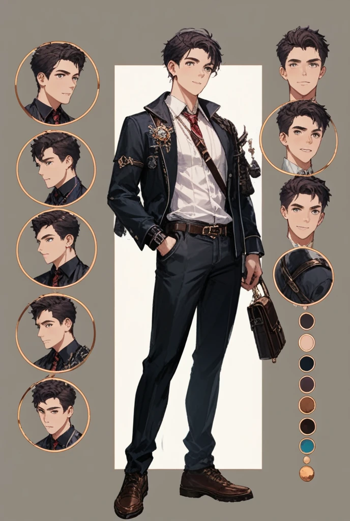 "Hola IA!! I would like you to create an original character with the following characteristics: a 21-year-old man, con una altura de 183 cm y un peso de 70 kg. Furthermore, I would like it to have characteristics of human and magical newt.. Sus manos deben ser escamosas, al igual que su cola, and should also have precious spots on the body. Por favor, Create an original character with these characteristics. ¡Thank you!"