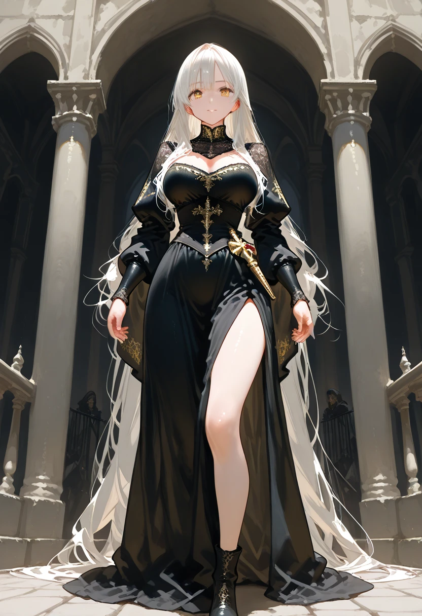 Highest quality, masterpiece, Ultra-high resolution, female、Big Breasts、Dark and dirty alley、Beautiful Elf、Dirty body and clothes、Homeless、Falling without strength、dark feelings、Weakened、poor、middle ages、Turning Away、hungry