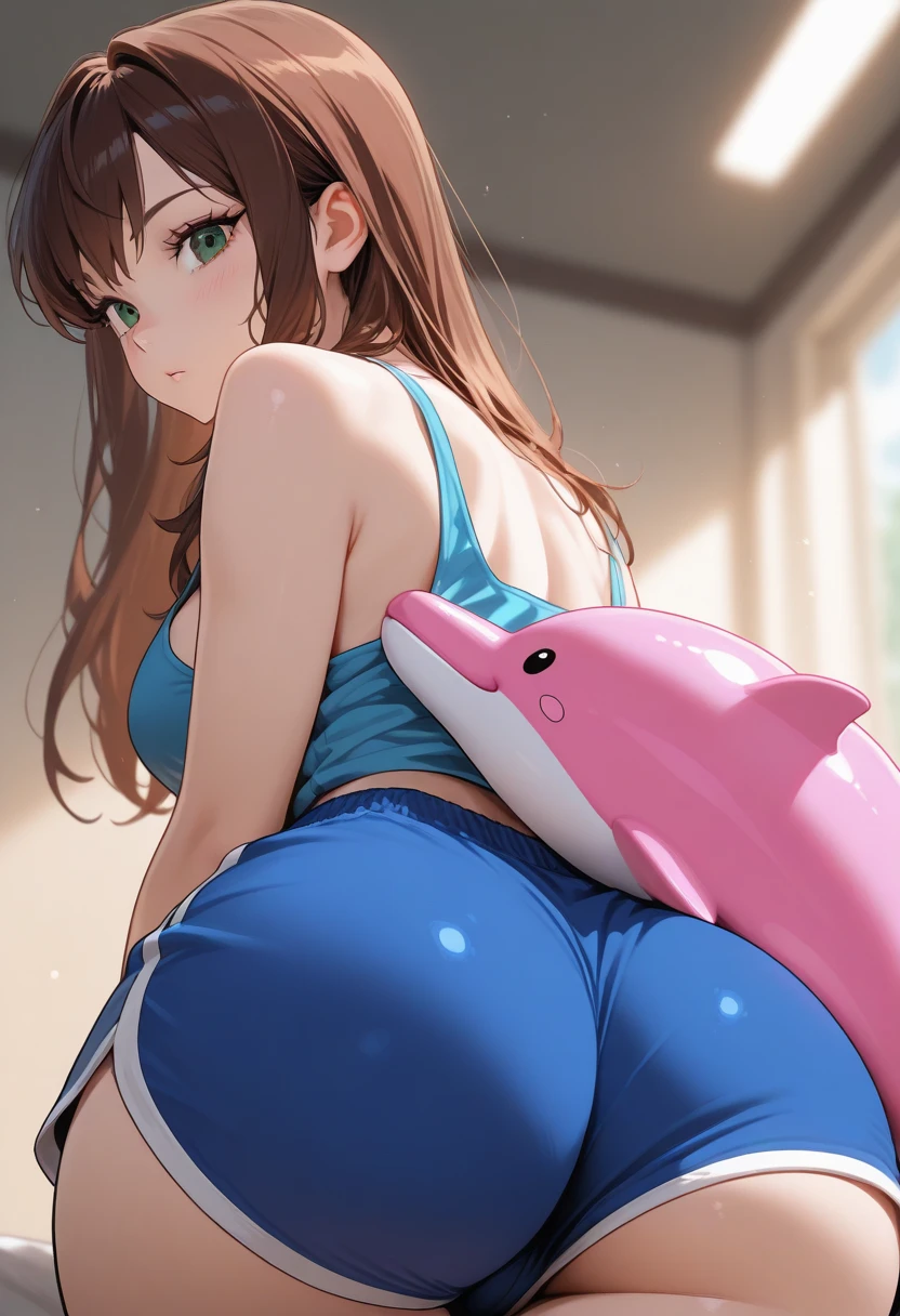 (((NSFW)))、teens 1  girl、(((Colossal tits)))、((((A big penis grows out of a pussy))))、(testicle)、penis、futanari、Too much skin tone、Sullen expression、plump figure、big butts、((​masterpiece、top-quality))、girl with、seiun sky、umamusume

