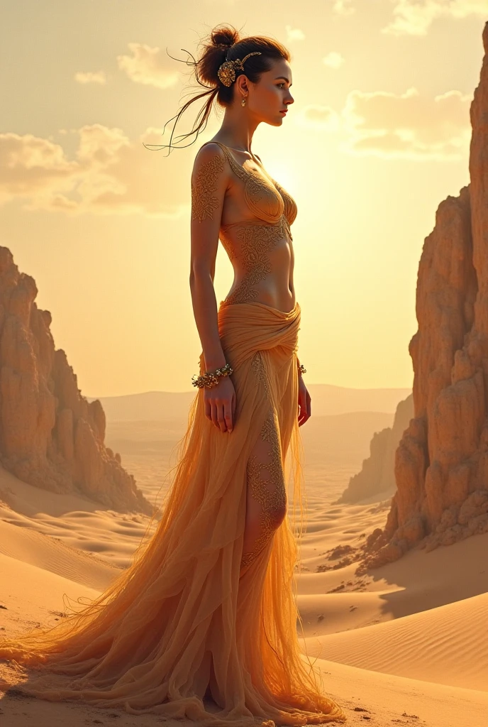 (full length frame), naked, (elegant, beautiful face), (gothic makeup:0.8), ketch of woman full body, (cheeky smile), africa desert oasis, african girl sits in oasis, magical atmosphere, gothic makeup, fog, (detailed skin, skin texture), (intricately detailed, fine details, hyperdetailed),
(Puma on background, babana palms),
raytracing, subsurface scattering, (fantasy underworld journey on background), diffused soft lighting, shallow depth of field, by Oliver Wetter, sharp focus bokeh, (photo quality:1.4)