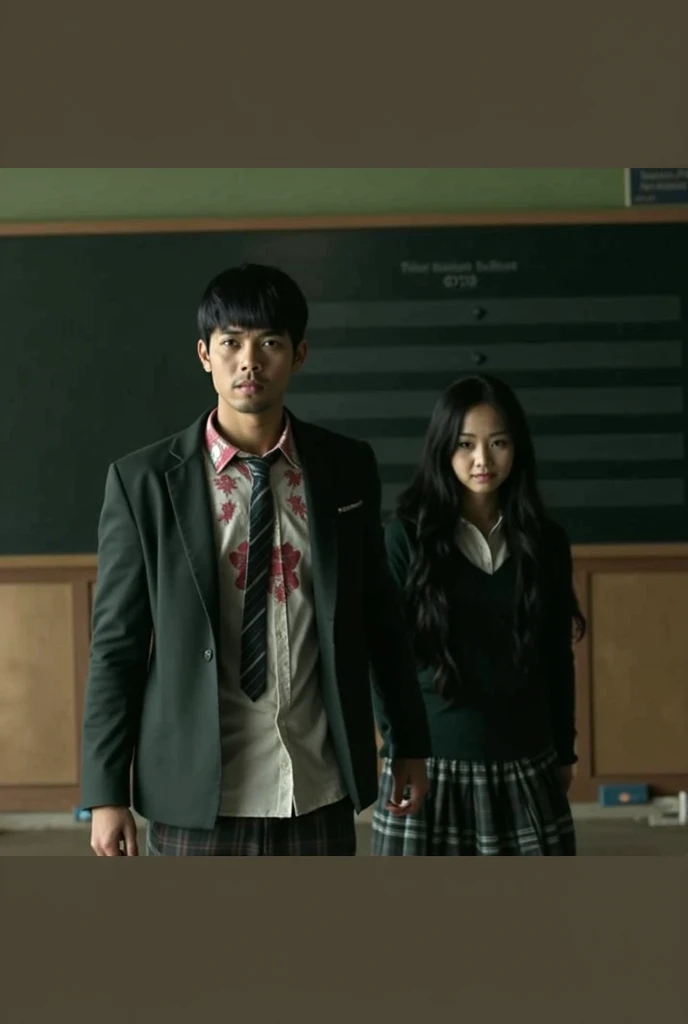 Setting: High school exterior with a clear sky.
The protagonist, Kenji Yamada, a first-year high school student, is shown going about his normal school day routine.
Suddenly, a mysterious spaceship lands in the schoolyard, causing a commotion among the students. --auto