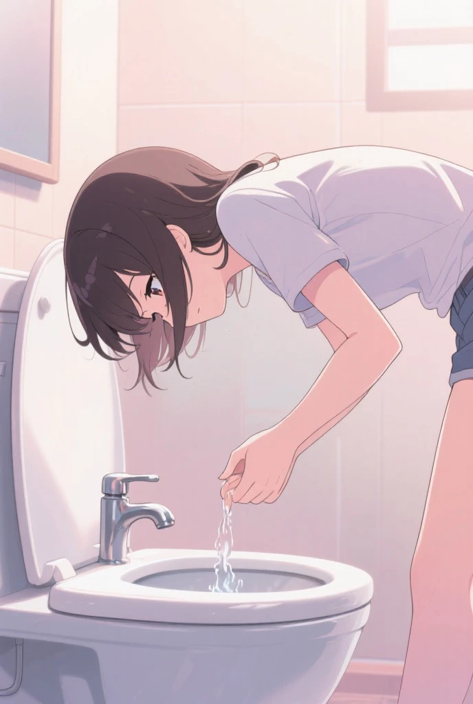 8k naked no panties no hands blowjob(Subjective) Kneeling Naked Small breasts Worried Detailed face Cute Black hair Black eyes Short hair Nipples Office 1.Man licking dick (((Be incontinent))), (((Peeing))), (((Peeing on your own))), Pee running down my legs,