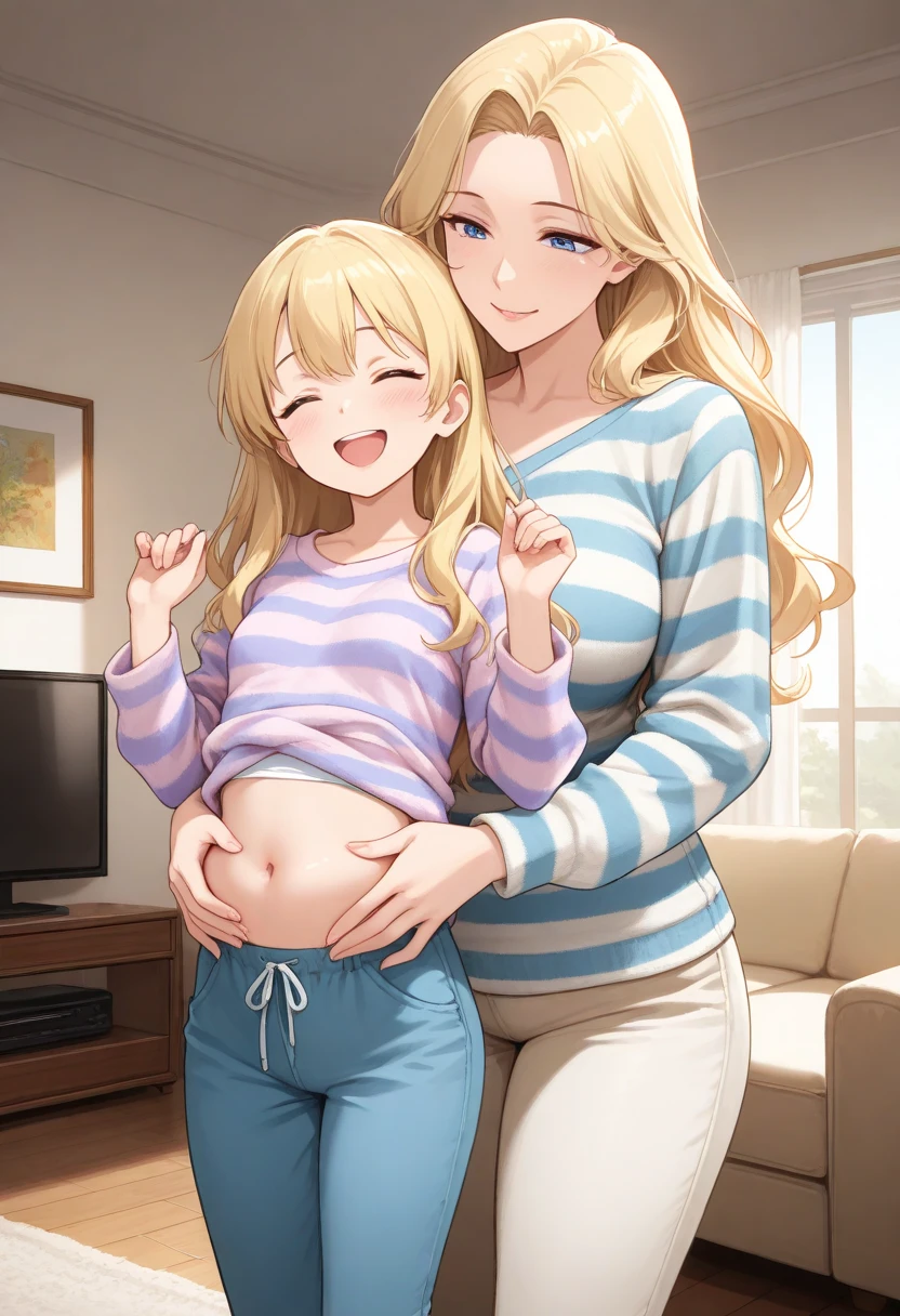 highest quality,masterpiece,anime,Very detailed,Fine grain,Perfect lighting,(35 year old mature woman),pants,(One girl:1.4),(Are standing:0.9),Leaning forward,window,Bedroom,Lie in,Blonde,Dramatic lighting,Looking at the audience,(Face of joy:1.3),Embarrassing,Totally blush,(High heels:1.2),Spread your legs,Perfect Legs,Cute Choker,Earrings,
Drooling,sweating,Seed Morihaha,sweater,Blondeの目,jeans,Braiding,turtleneck,Curvy,Pregnant women
