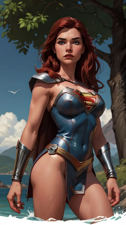 1female，41 years old，熟妇，A MILF ，Married Woman， mature，plumw，extremely large bosom ，Pornographic exposure， 独奏，（Background with：Underwater，ocean floor，Undersea volcanoes，airbubble，The corals） She has short black hair，standing underwater，seen from the front， hair straight，（（（tmasterpiece），（Very detailed CG unity 8K wallpaper），best qualtiy，cinmatic lighting，detailed back ground，beatiful detailed eyes，Bright pupils，Redlip（Very fine and beautiful），（Beautiful and detailed eye description），ultra - detailed，tmasterpiece，）），facing at camera，A high resolution，ultra - detailed），revealing breasts，Bare genitalia，  Bulge，legs are open，Raised sexy，Camel toes，Flushed complexion，Open-mouthed，frontage，captain america，（Wearing：Iron Man uniform，比基尼）