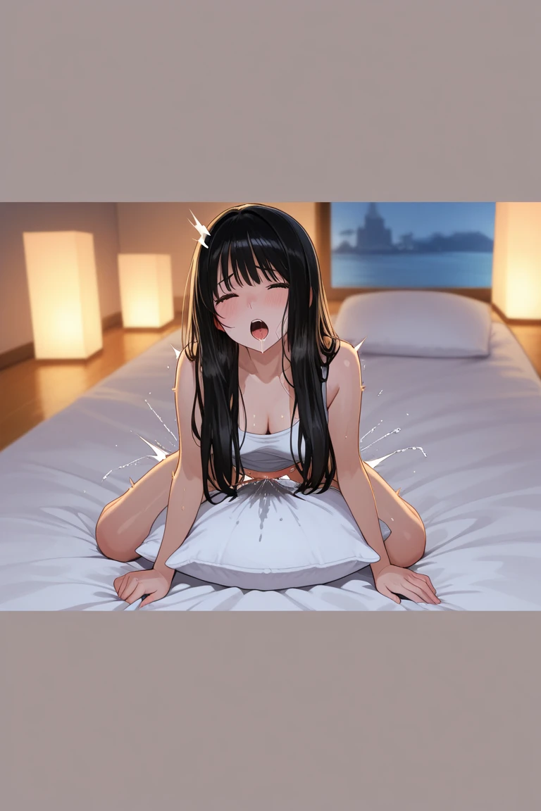 One Woman、One Man、Massage parlor、beauty、Micro Bikini、lotion、女はベッドにDownward、Downward、Massaged、Naughty Massage、The man is a masseur、Age 25、Long Hair, Highest quality, Thick thighs、big Ass、big 、 Black Hair,My crotch is steaming 、Sweaty body、Having your groin touched、sexual excitement、Obscene sound effects、Convulsions、Acme、orgasm、Love Juice