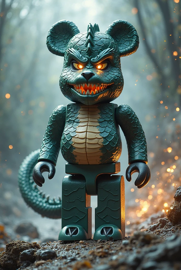 (knitted toy voodoo doll:1.7), (Voodoo Demonic Crocodile:1.3), (Clothing: dark scales with glowing red eyes:1.0), (Accessories: enchanted infernal jaws, glowing cursed amulet, mystical murky swamp:1.2), (background: shadowy swamp with floating, glowing fireflies and eerie ripples:1.2), best quality, masterpiece, detailed soft oil painting, detailed background, dramatic cinematic lighting, soft edge lighting, professional, dramatic lighting, hard edge lighting, ultra quality, 4k,masterpiece, best quality, 8k, ultra highres, highres, extremely detailed