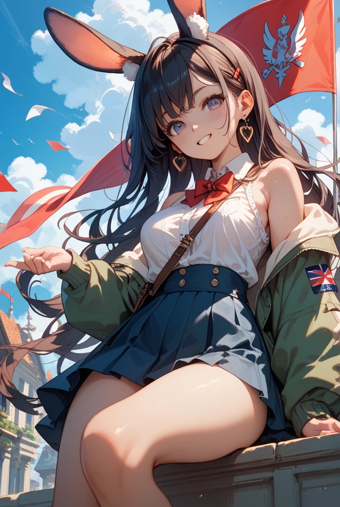masterpiece, (realistic, photo realistic:1.2), ((highest quality), extremely fine and beautiful, beautiful face details, real human skin, realistic, photorealistic, 1girls, small girl, chibi, smile on face, cow-boy shot, Magical girl, Tiny breasts, emphasis A-cup, White shirt, White underwear, (wind, wind lift, Skirt lifted by the wind, skirt rolled up by the wind, Skirt flutters:1.5), (Fully exposed panties:1.5), (white panties:1.5), (standing a:1.7),