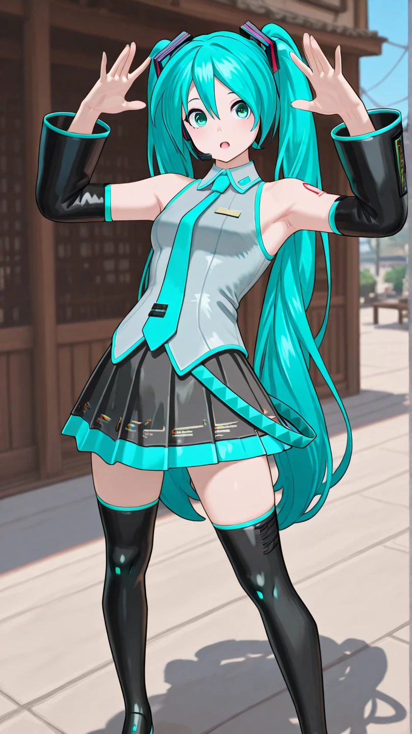 Hatsune Miku、Anime girl with long hair and a gun in her hand,Shimashima Pantiesがよく見える、Hatsune Miku、(Squatting down and opening her legs and showing her panties 1:4)、、spread legs、show panties,super mini skirt、緑と白のShimashima Panties、From miniskirt to c Kantai Collection style,Shimashima Panties、super mini skirt、 portrait anime space cadet girl, Best Anime 4K Kona-chan Wallpaper, terrible anime 8k, High-definition official artwork, Trending with Art Station Pixiv, perfect android girl, cyborg - girl with silver hair, anime style 4k, anime art wallpaper 8k, azur lane style