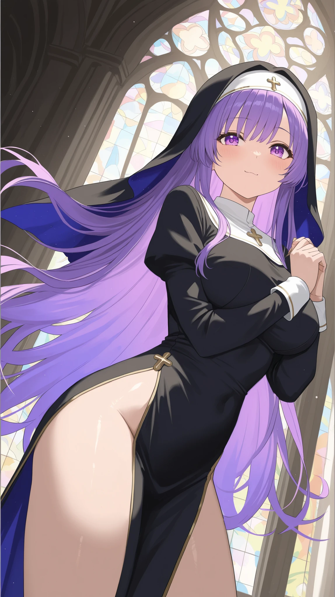 Nun, Monastic Clothes, Iridescent iris, 