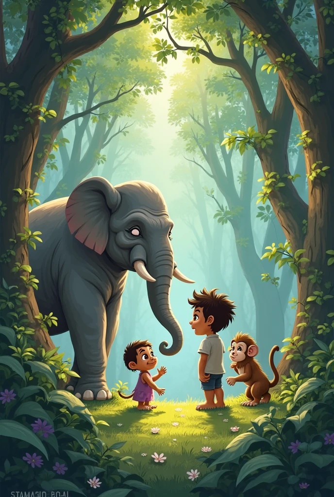we have wild animals around us
Animals , earth , easy , illustration, humans , jungle