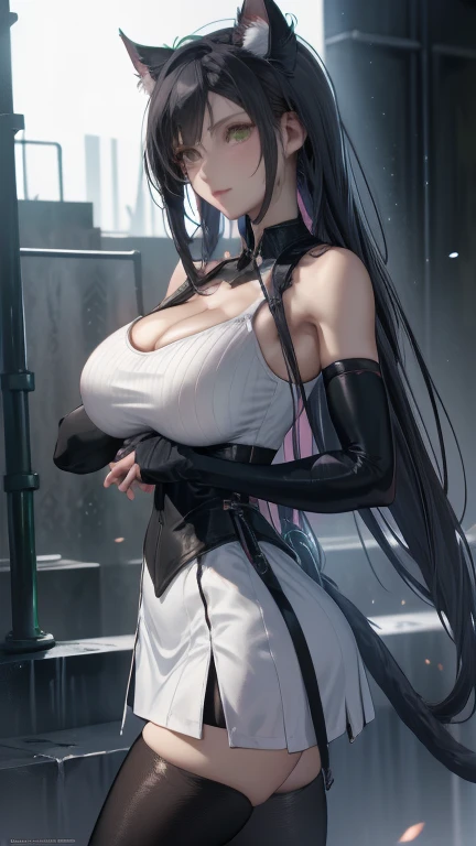 mujer joven, Long, straight hair with a lock between the eyes, cabello OSCURO, ojos oscuros, white pale skin, rostro detallado, curvy body small breasts, muslos gruesos, caderas anchas, Vestido Chino azul, hermosa.