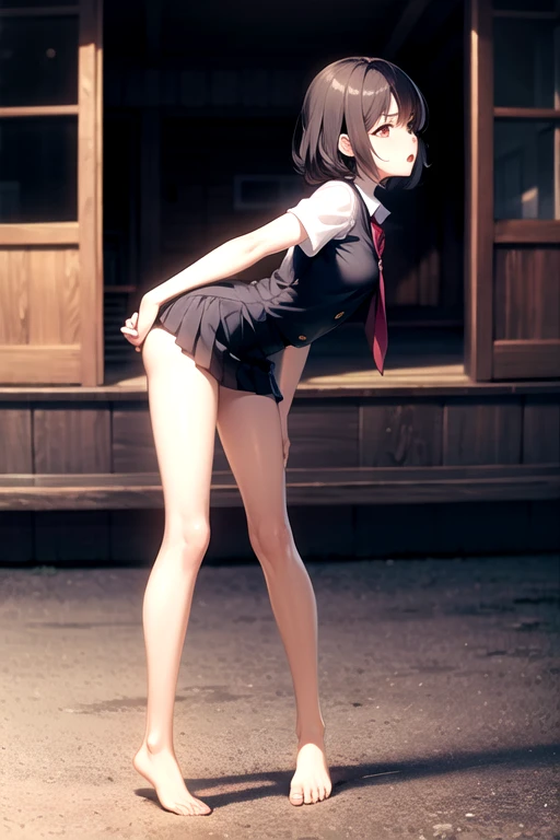 high definition images, atmospheric perspective, 8k, super detail, accurate, best quality, anime background, 1woman, slut, (ecstasy face), (drooping eyes), (blush), ((sleepy face)), (leaking pee vigorously), (((elaborately designed luxury panties for adults, panties high definition images, draw panties with super precision))), ((show off the panties)), ((eccentric pose)), ((open legs)) open mouth, shirt, swollen areola, ((thin thighs, thin legs)), ((moment of orgasm)), (angle from below), earrings, in the forest,