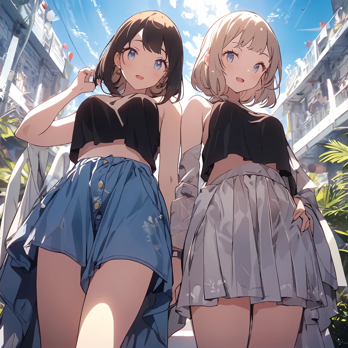 ((Top view)) ((giant girl)) ((giantess)) ((Tall Woman)) ((ビルの屋上に座っているSwimwearを着た巨大な女)) Adult women Woman in her 20s ((car)) ((telephone pole)) masterpiece Unreal Engine Anime Style Delicate painting 4K 90's giant Multiple Girls crowd Residential Street Japanese house Swimwear Black Hair smile female giant giant girl Whole body cars Crowd Unreal Engine,cleavage ,a drawing of a , earrings, long hair, 1980s (style) Cute picture Beauty Analog style whole body sneakers