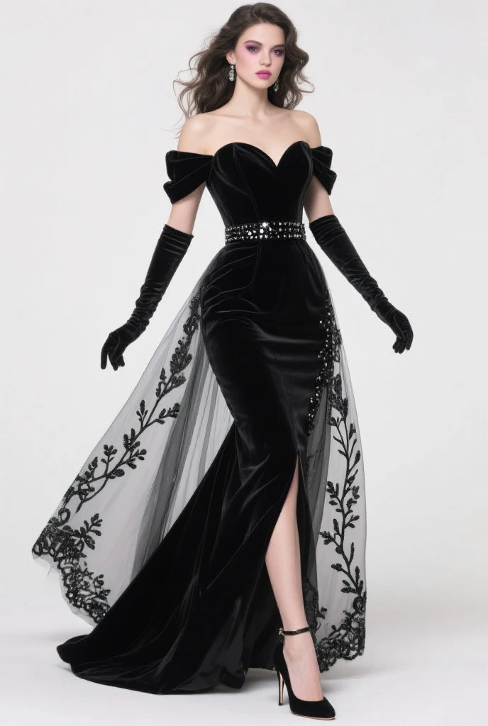 blond woman in black dress and black gloves posing in courtyard, style of julia razumova, wearing an elegant outfit, wearing an elegant dress, olga buzova, sexy look, she is wearing a black dress, elegant fashion model, blonde goddess, an elegant woman in black dress, yelena belova, dasha taran, aleksandra waliszewska