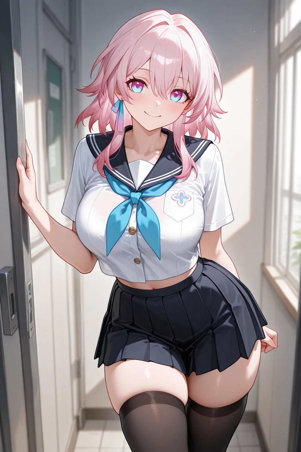 Perfect human body,2 women,美丽温柔Kinky Women,成熟又知性Kinky Women, (very highly detailed background,liveroom), long whitr hair,鎖骨,(The wife wears(Ultra-short)The shirt,Loose neckline,Skirt),///,(Little daughter wearing sailor uniform),///,((Kinky Women)), Colossal tits,Indecent expressionlush blush:1.2),Pubic hair shows through,,