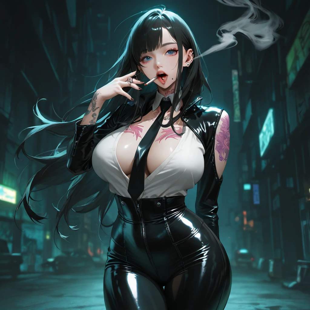 (beautiful arab identical twins in middle of composition:1.5),(black long hair:1.5), detailed and intricate, featuring high-tech, art by (((Syd Mead, Masamune Shirow))), (very enormous breast:1.7),(((aqua_eyes:1.3))) ,intricate eyes,beautiful detailed eyes,symmetrical eyes,
shiny latex is black,latex stockings,revealing clothing,show skin,(((lustrous skin:1.5,bright skin: 1.5,skin tanned,shiny skin,very shiny skin,shiny body,plastic glitter skin,exaggerated shiny skin,illuminated skin,wet legs))), shiny lips, very big ass,inflated legs, thick thighs,(symmetrical detailed face:1.7),toned, sexy, nsfw,
(centered,scale to fit dimensions,Rule of thirds),
cyberpunk city by the ocean at night, with bright neon signs and dark stormy clouds and puddles, scenery:1.25,nighttime, starry night, cosmos,Very dark night that makes the neon lights stand out, very bright neon lights,nighttime, starry night, cosmos,
artistic photography,(photography taken by sldr),highres, sharp focus,(ultra detailed, extremely detailed), (photorealistic artwork:1.37),(extremely detailed CG unity 8k wallpaper),((synthwave background theme)),(((vibrant colors))),intricate,(intricate background),(masterpiece),(best quality),perfect rendered face,perfect face details,realistic face,photo realistic,analog style,((intricate detail)),(((realism))),