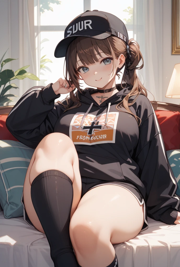 beautiful cute girl,((brown hair:1.2)),(Medium wave hair:1.1),(beige eyes:1.2),(bunny hoodie:1.1),(red bunny suit:1.2),((lace:1.2)),(首を傾げる:1.3),((Happiness:1.1)),(sexy pose:1.15),(sitting on the floor with one's legs tucked under to one side:1.15),close-up Face,((Warehouse:1.0)).