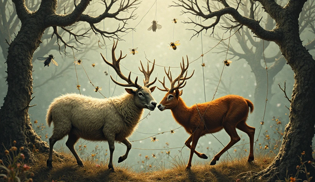 Reindeer rearing with Olympic swimmers totally polluted on a podium