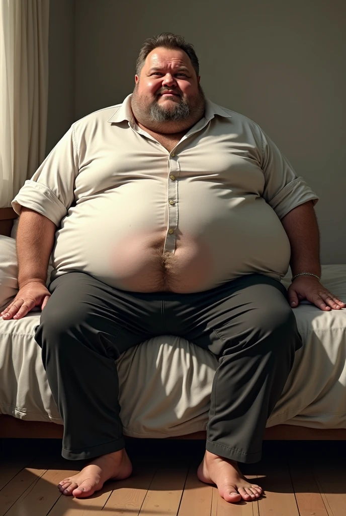 fat man in underwear