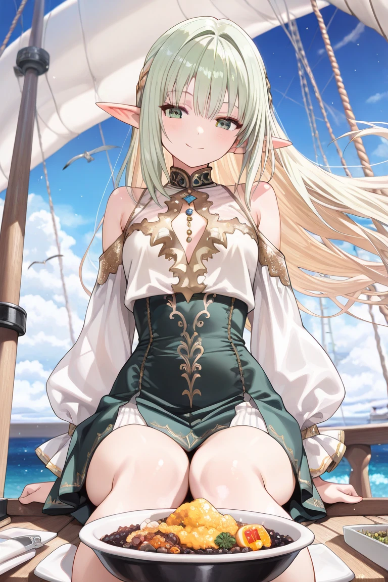 (masterpiece, best quality, detailed) ,1girl, highelfarcher, high elf archer, elf, (green eyes:1.5), (green hair:1.2), hair between eyes, long hair, pointy ears, sidelocks, jeans walking down the street,cute anime girl, pretty anime girl, smooth anime cg art, beautiful anime girl, attractive anime girl, ecchi anime style, seductive anime girl.teasing smile, clean detailed anime art,high resolution, (perfect hands, perfect anatomy),