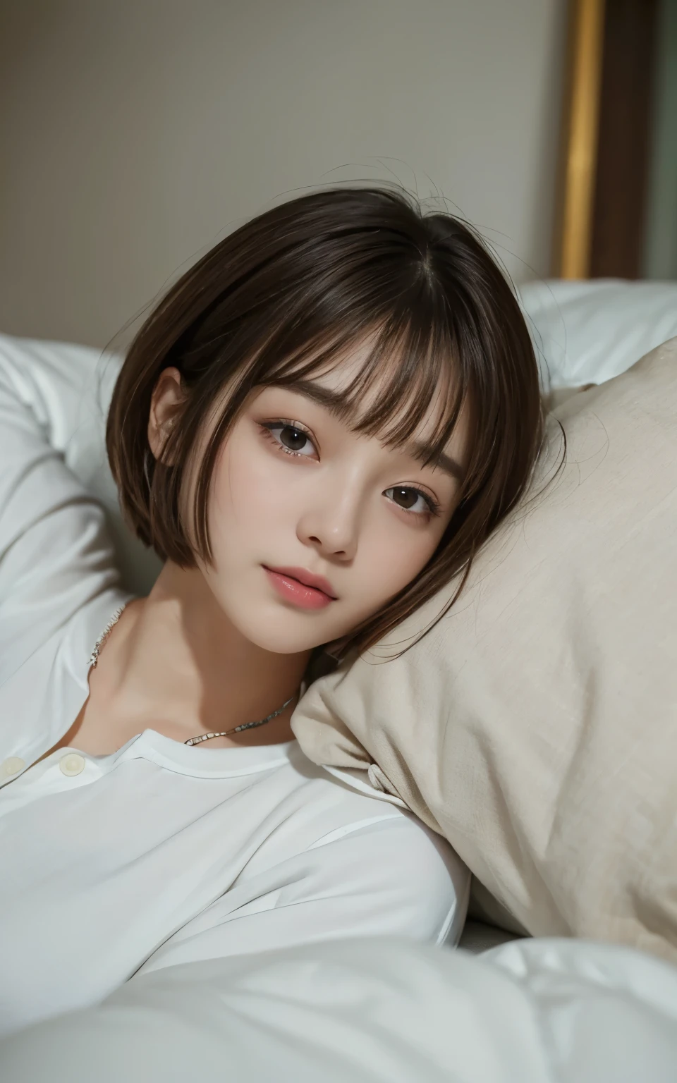 mix4,(top-quality), (Photorealsitic),(Concrete wall background:1.2), 1girl in, The upper part of the body, High Detail Face,, (Very light hair color on the inner)、FujifilmXT3、、Bordeaux、For high-waisted pants in neutral tones such as blue、、Creates a sleek and powerful look (8K)、Less bangs、(shorth hair:1.3)、(Hair with outward ends:1.4)、Wet hair、Sexy face、Delicate and realistic skin and hair、cowboy shot、Oversized black sweatshirt、(bobhair:1.1)、(Black and high-tone highlight color throughout the hair:1.3)
