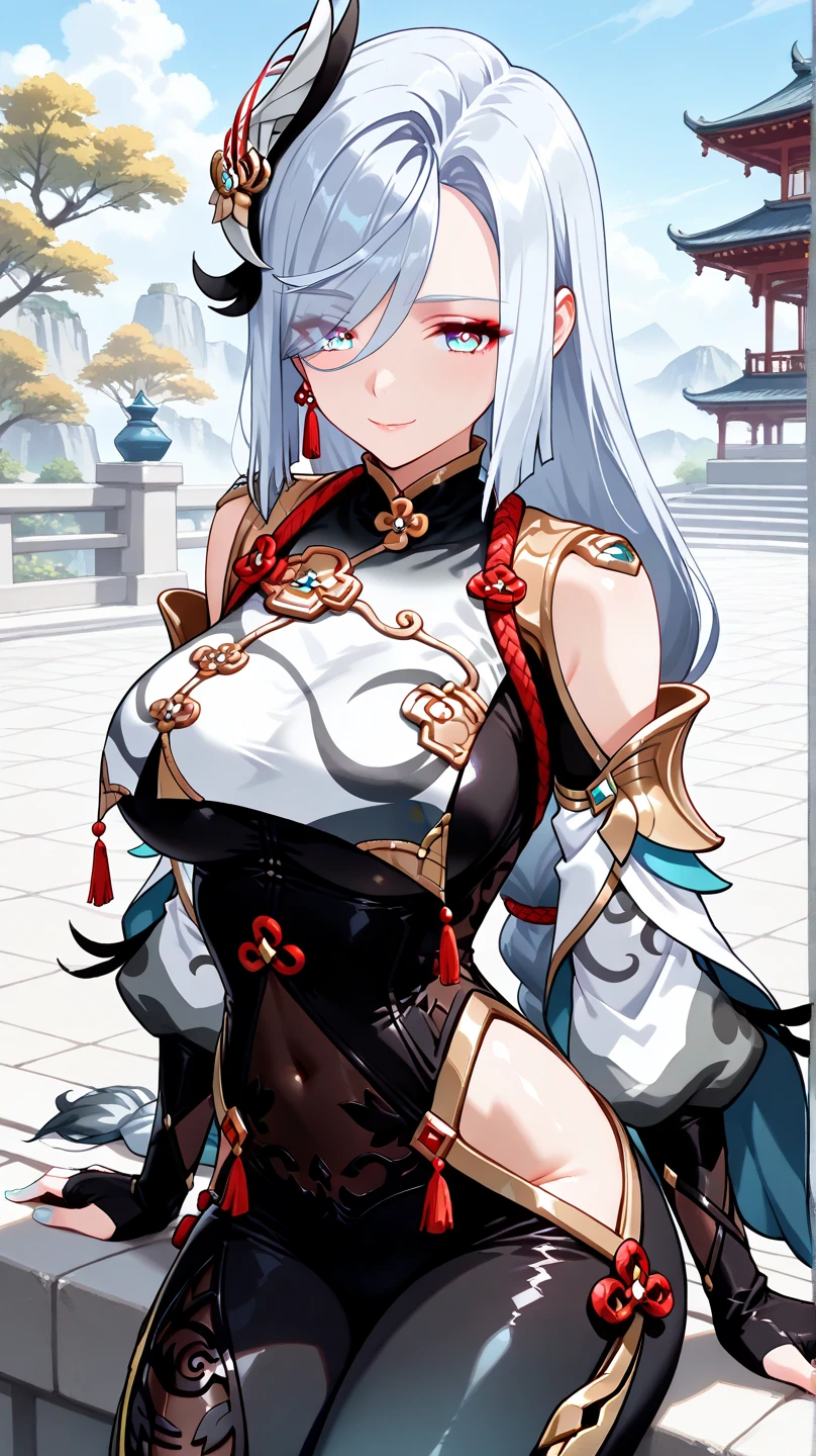 The pure white girl is icy and jade-free. The goddess has long hair and long hair. She is wearing silk and metal jewelry. The elegant scene is set with a bright moon on the sea.，Tianya Gong is now wearing a garland on her head, and the dreamy wind is blowing her clothes。