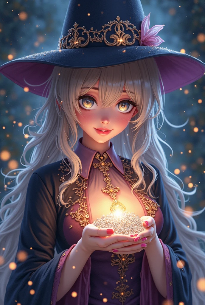 Super beautiful glowing big eyes、((​masterpiece)), ((top-quality)), (ultra-detailliert), ((ighly detailed)), 4K, (8K), Sailor Moon, long Brond Hair, The aesthetics of Sailor Moon, dreamcore, Aesthetics of pleasure、A slight smil