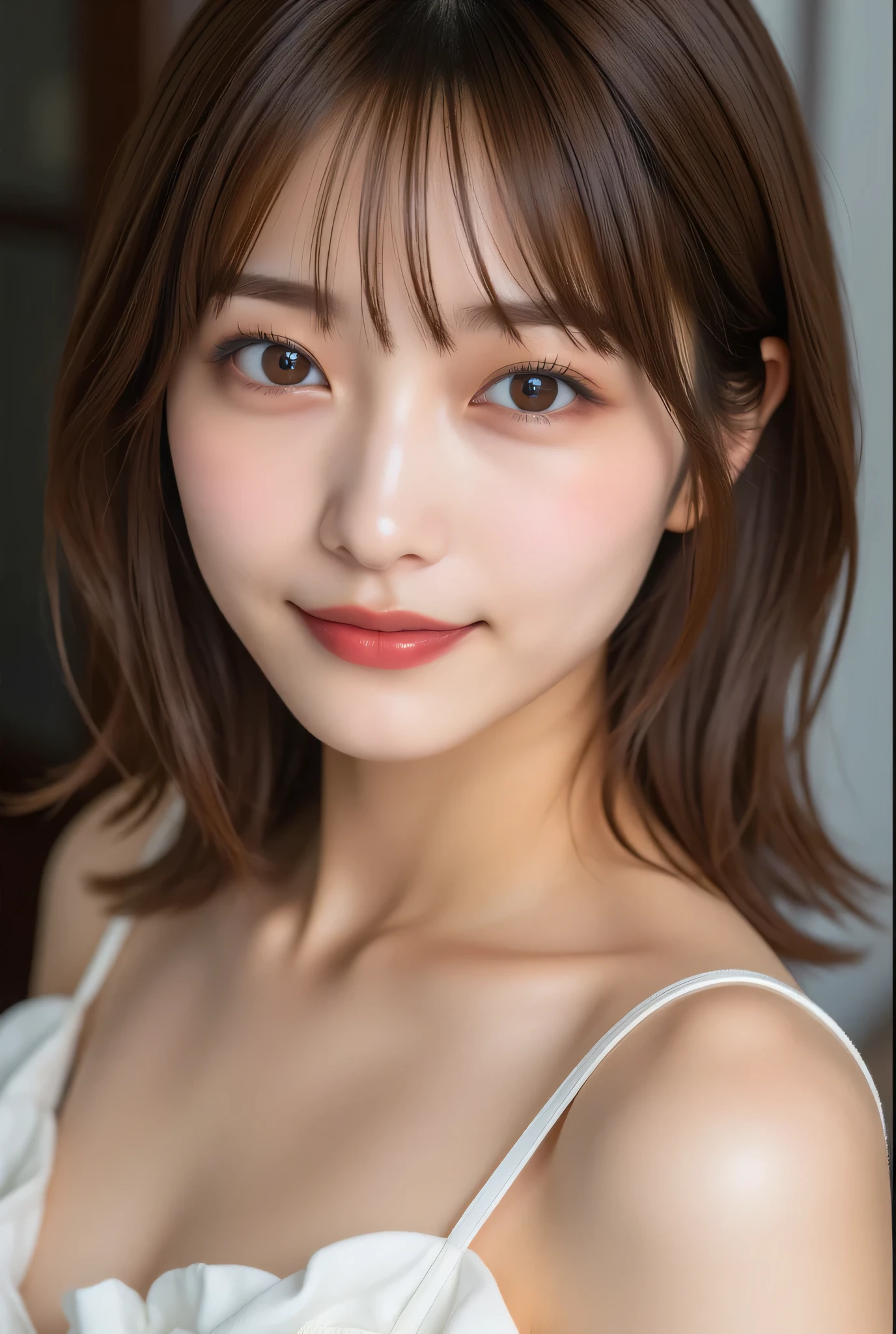 (masterpiece:1.3), high quality, 8K, high reality, ultra detailed, realistic,
BREAK,
beautiful detailed face, pale skin, realistic glistening skin, correct anatomy, (well-aligned teeth:1.1), Detailed eyes, symmetric eyes, Light Brown eyes, Double eyelids, perfect and glamorous body, Highly detailed face and skin texture,
BREAK,
(Cute Japanese woman),(A classy and Cute woman:1.5), 25yo, (wearing sexy bikini, very thin bikini:1.37), (beautiful and classy smile:1.37), Detailed eyes, symmetric eyes, Light Brown eyes, Double eyelids, Thin eyebrows,
BREAK,
Looking at camera, From the waist up,
