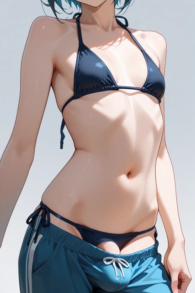 sayuogiwara, Sayu Ogiwara, brown hair, (brown eyes:1.5), medium hair, break , ((In underwear)),(white lace bra),(White lace panties),(((pubic hair)))、NSFW、Blue sky、NSFW、wet、whole body, (((genital hair))), NSFW, pussy, ,(((pubic hair))),beautiful breasts,(walking on the beach)、wallpaper,(walking on the beach )、(It's windy、(Very embarrassing panic smile)、 break (masterpiece:1.2), highest quality, High resolution, ユニティ8kwallpaper, (figure:0.8), (detailed and beautiful eyes:1.6), highly detailed face, perfect lighting, Very detailed CG, (perfect hands, perfect anatomy),(white lace tiny bra),(White lace small panties)