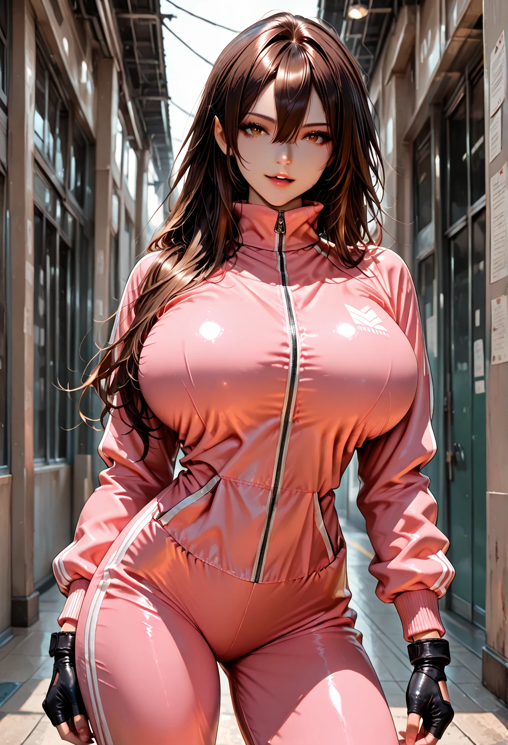 girl, 8K, Ultra-high resolution, Highest quality, masterpiece, Realistic, RAW images, perspective, Five fingers, Depth of written boundary, (Dressed as the Pink Power Ranger), Huge breasts:1.4, Bodysuits, armor, (Super Sentai), Full Face Helmets, Pink Phoenix