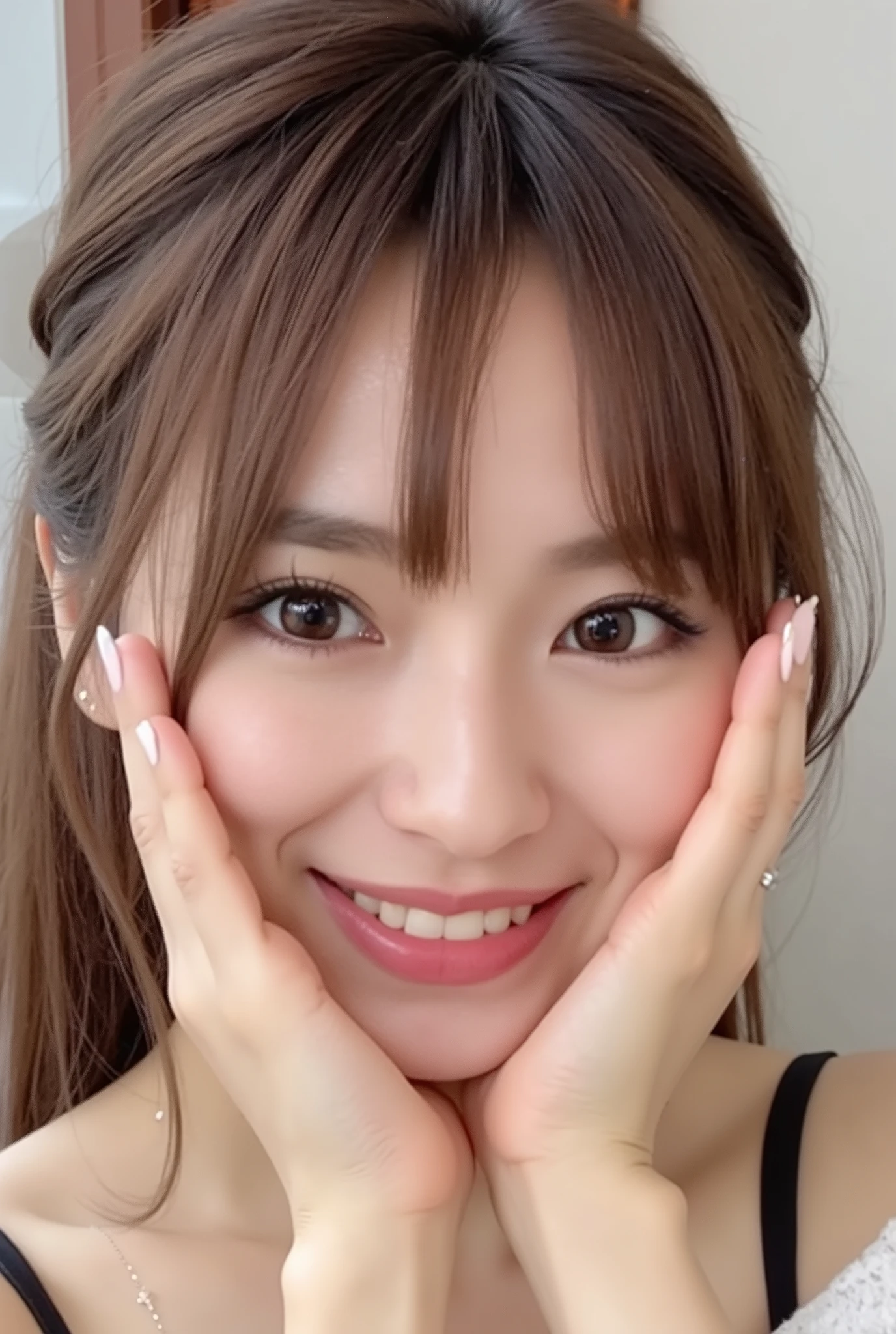 Extreme close-up portrait, beautiful girl with her love-struck - SeaArt AI