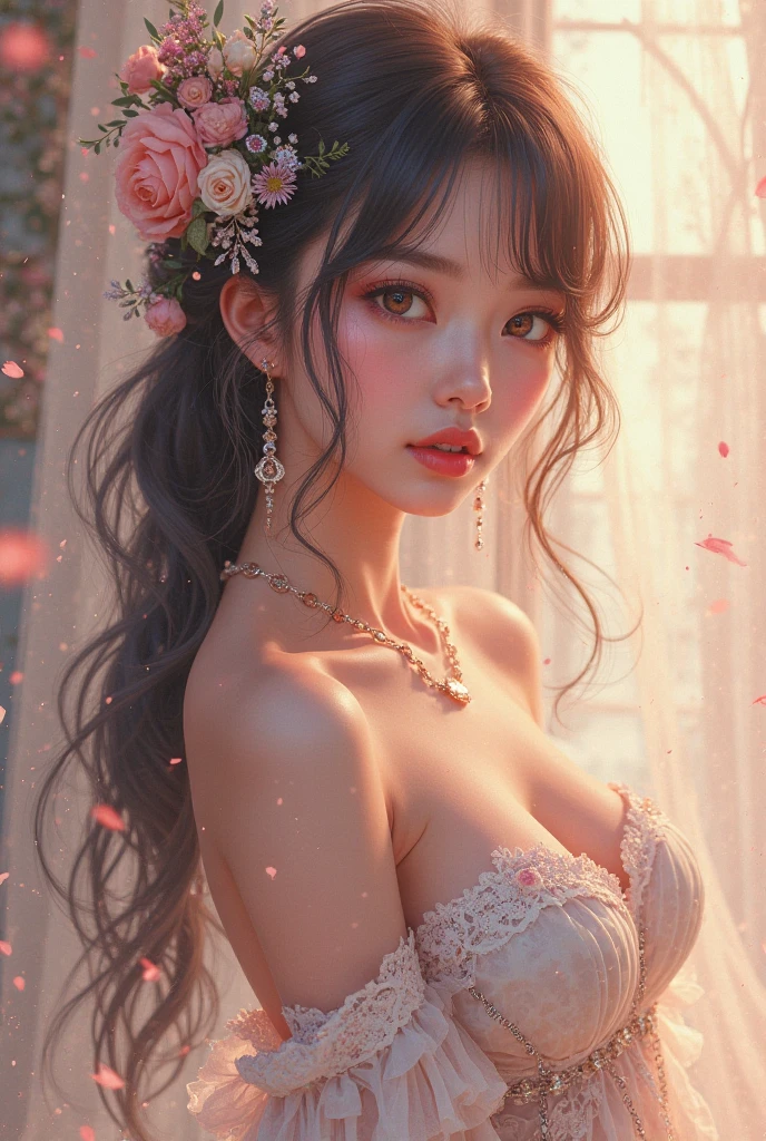 {{{{{3,318 trillion pixels high resolution, nsfw, Realistic scenery and lovely Japanese girl who is moaning madly as her nudity sexual masturbation that traces her sexual zone repeatedly with her fingers in a Cylindrical crystal flower herbarium, thicken the lips look pretty, Boobs are fluffy and bouncy, Tits that get rounder bigger her deep tight cleavage}}}}}, {{{{{Erotic-romantic composition in which she does her first masturbation as her budding sexual desire is amplified more and more with the emotional drift of youth, detail of The panting face and voice of a neat and cheerful girl loved by everyone, Her nipples and romantic deep panting depicted in detail}}}}},{{{{{inside the Cylindrical crystal flower herbarium filled with female hormones cause the innocent girl to flush her face remains a girl only her body changes rapidly Her tits swell and she leans forward unable to support her own tits as her cute bra encircles and forms two beautiful E-cup mounds, It's too cute and innocent to see her go into her own world nipples out mouth open panting and freshly learned sexual masturbation as she climaxes over and over again, she is in magical in a Cylindrical crystal flower herbarium filled with female hormones, All the sexiness that's amplified inside her makes her gasp, her beautiful slender underbust, slender curvy cute waistline, an lewd fetish for lips and necks and waistlines, her clearer nip line from underbust to hips, gloomy straight wig, thick vivid lips}}}}},{{Extremely detailed}}, {{{{{Heroine girl with a pure and innocent aura has an overly sensitive, sexually unused body}}}}}