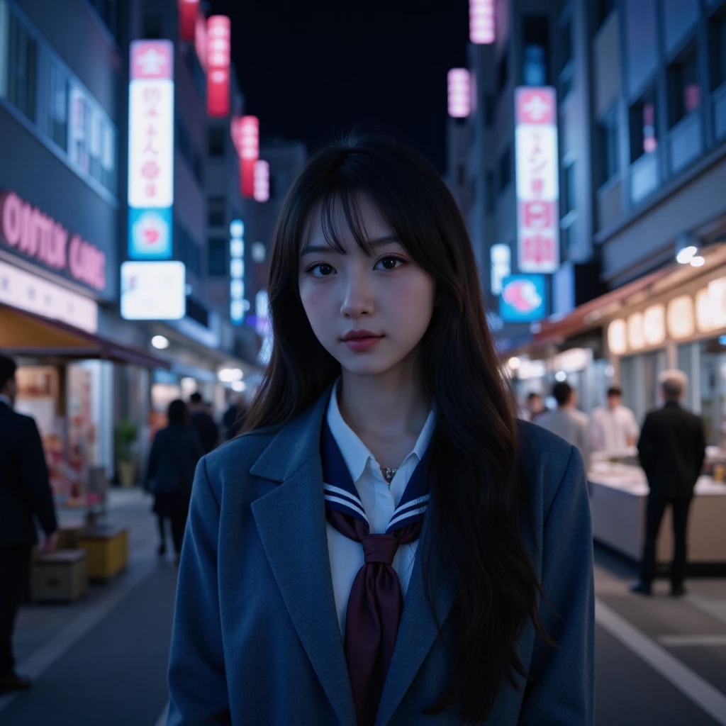 multicolored hair, blue hair, crazy eyes, raised eyebrows, smelling, cinematic lighting, glowing light, Fujicolor, Classicism, anime style, En plein air, best quality, 1080P