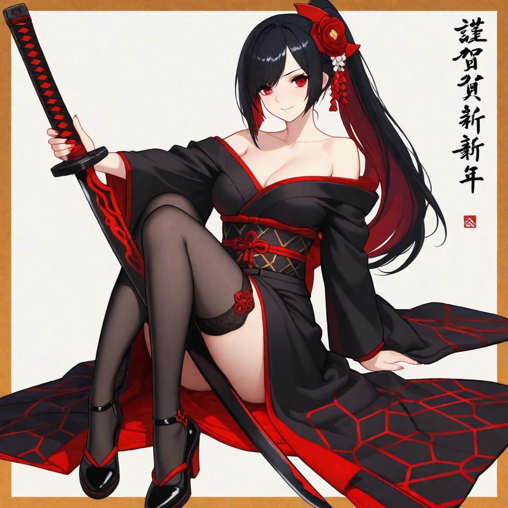 (Photorealsitic:1.3), masterpiece, top-quality, (intricate detailes:1.2), (landscapes:1.3), beautiful countenance, (Black theme:1.3),
(((1girl in、Girl in patterned kimono holding dagger in hand、(Take a look at Veiwer:1.3)、(face tattoos:1.2)、Cat's ears、
)))、full body Esbian