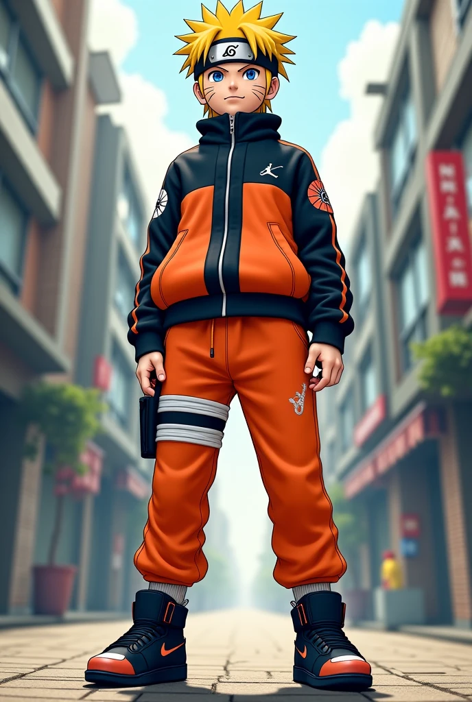 Naruto in street wear style