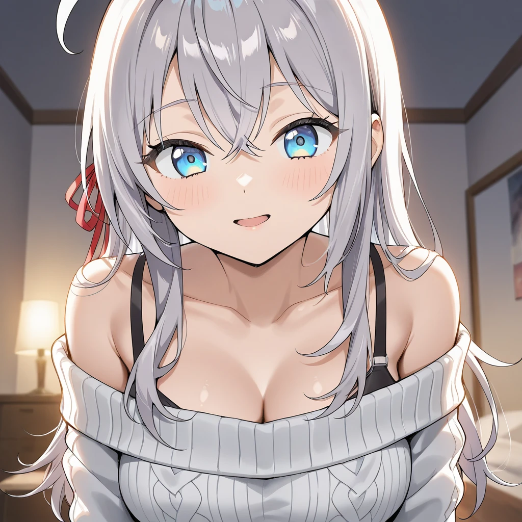 (nsfw),1 girl,(White hair:1.3),White eyes,(light blue hair),(Sarashi),kimono,(breast),Androgynous,medium hair,hair,bare shoulder,masterpiece,best quality,very aesthetic,absurdres,front view,looking at viewer