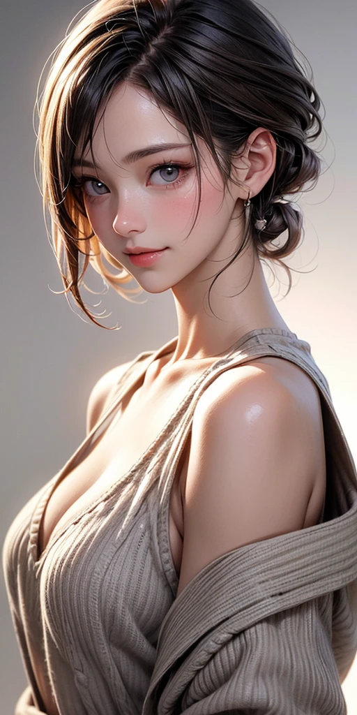 masterpiece, 1girl, extremely detailed huge breasts, extremely detailed face, beautiful detailed eyes, beautiful detailed lips, long eyelashes, nude, photorealistic, 8k, highly detailed, hyper realistic, realistic skin texture, intricate details, chiaroscuro lighting, cinematic lighting, dramatic lighting, volumetric lighting, glowing skin, skin pores, fine details, high quality, photographic, realistic portrait, digital painting, concept art