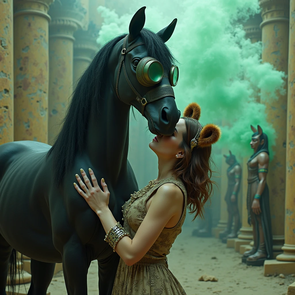 Xenovia quarta having sex with a horse