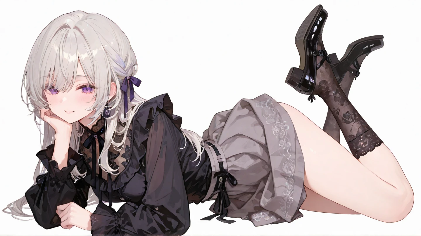 masterpiece, best quality, glistening, shiny, glowing light, HDR, depth of field, perfect face, detailed face, detailed eyes, 8k, HD, ray tracing, perfect lighting, ultra-detailed, shiny eyes, 1girl, shiny skin, detailed hair, glowing eyes, yellow eyes, pale skin, long wavy silver hair, sitting, victorian chair, black asymmetrical clothing, black pantyhose, highly detailed feet, toes, foot focus, cinematic lighting, intricate details, ambient light, light particles, dramatic shadows, very detailed, high resolution, sharp, dynamic pose, dynamic angle,