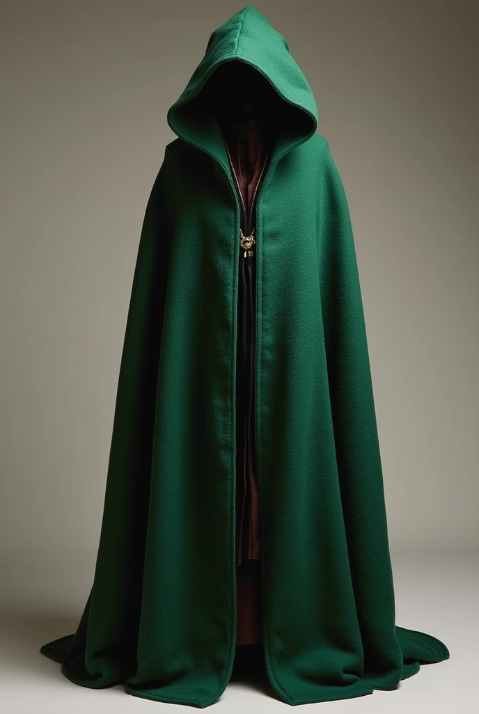 high detail, clarity, 8 k, young girl, 15 years old, light hair, wavy hair, yellow eyes, blazing, green cloak, hood, Realism, fantasy,