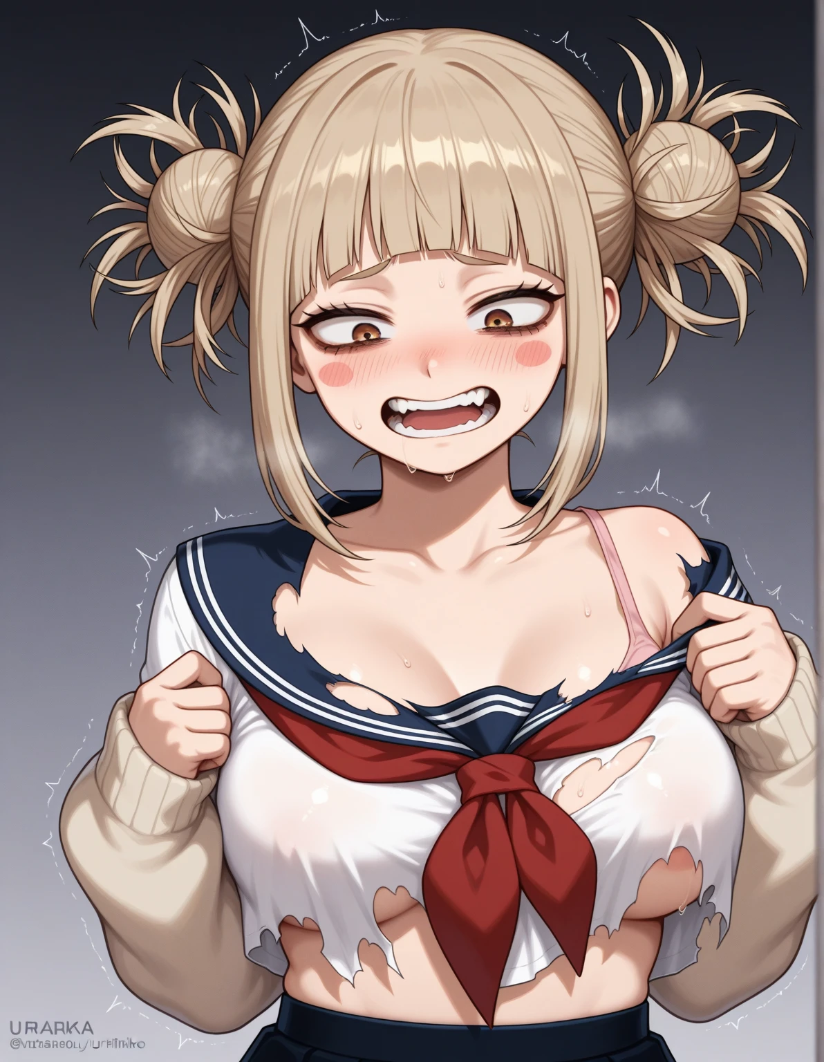 (NSFW:1.6)、(Very tiny girl rides guy perfectly:1.5)、(Petite girl riding:1.3)、((Big Breasts:2))、(eyes half closed:1.9)、(Grin)、(tears:1.2)、(The body shakes violently)、8K resolution、 ((Highest quality))、Anatomically correct、(Cheerleader:1.9)、((Hasselblad Photos))、[:(Detailed face:1.2):0.2]、(heavy rain:1.5)、(Sweaty:1.6)、(Top view:1.9)、(braid one's hair:1.5)、(Loss of strength from the body:1.3)、(呻吟)、(On all fours:1.6)、(Surrounded by a lot of middle-aged men:1.6)、((Upper Body:1.9))、(Leaning forward:1.6)、(rape:1.3)、(shame:1.3)、(Groping the chest:1.6)、((A lot of semen:1.9))
