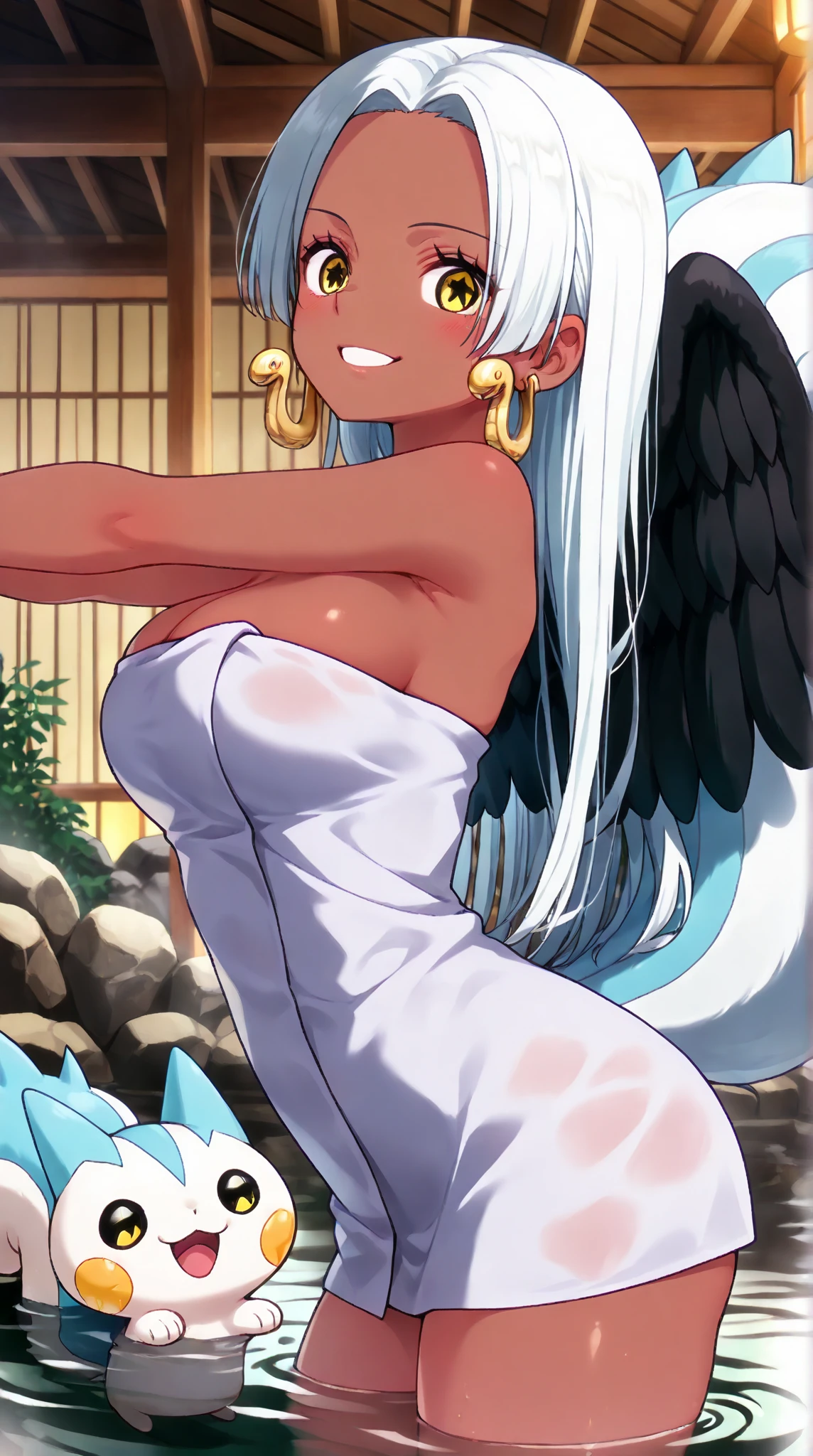 1 woman, mature woman, glowing skin, (masterpiece), (wallpaper), (high quality), (absurd),Kirsten, forehead, bare shoulders, blush, bracelet, give, chest, headdress, either, bijouterie, long give, long hair, looking at viewer, dehisce, outdoors, pointy ears, purple eyes, silver hair, alone, tail, thighs, twin gives, very long hair, white legwear, dragon tail, slingshot swimsuit, skirt, halterneck, split, covered nipples , white panties, separated sleeves, cowboy shot, choker, with a man:1.2) male sexual harassment) ((( A man standing next to a high school girl holds her hand and kisses her.. 、A man catches a high school girl' kiss from the front.、a woman cries:1.2、they hesitate, 1 man、One woman expressed fear、Blushed , embarrassing, transformation, 1 woman, alone, 4K, wet body, stick out tongue, rub each other's tongues